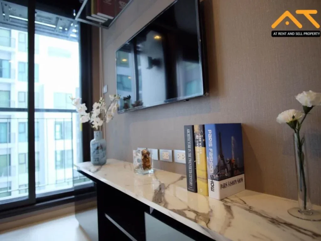 For rent Rhythm Sukhumvit 36 - 38 Studio size 24 sqm Beautiful room fully furnished