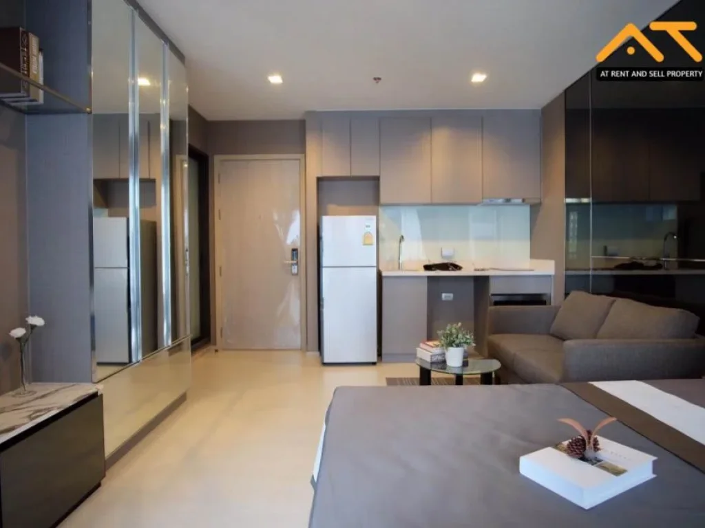 For rent Rhythm Sukhumvit 36 - 38 Studio size 24 sqm Beautiful room fully furnished