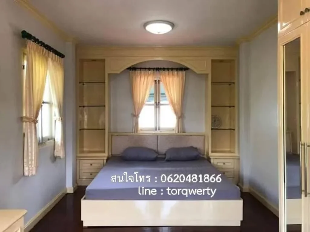 ให้เช่าบ้านเดี่ยว บ้านปาริชาต หางดง เดือนละ 18000 บาท