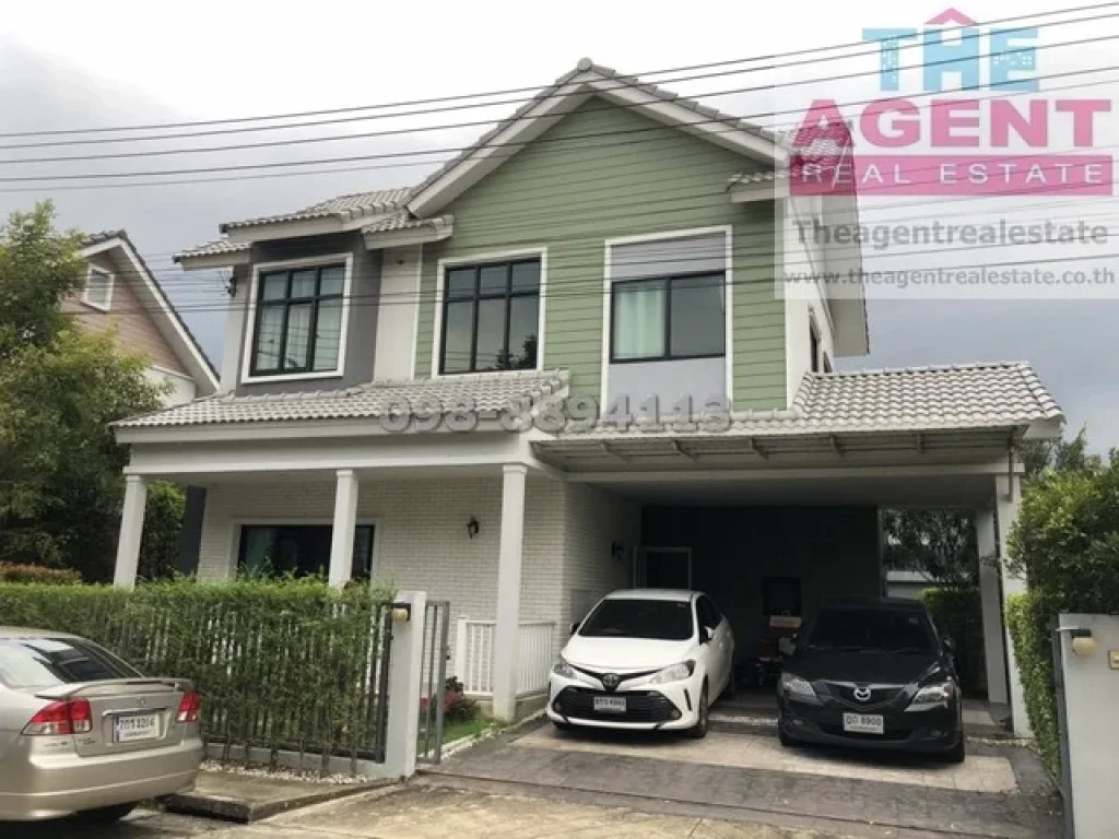 ขายบ้าน หมู่บ้านวราบดินทร์ รังสิต-คลอง 3  50 ตรว ขาย 42 แอร์ 3 บ้านสวยพร้อมอยู่