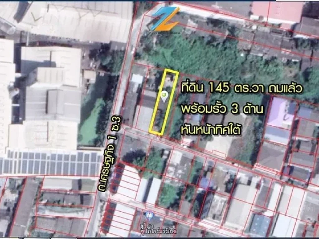 ขายถูกในย่านนี้ อีกแปลง ที่ดินถมแล้ว 145 ตรวา มีรั้ว 3 ด้าน ถเศรษฐกิจ 1 ซ1 กระทุ่มแบน สมุทรสาคร