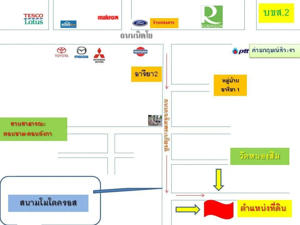 ขายที่ดินตรงข้ามโรบินสันสกลนคร