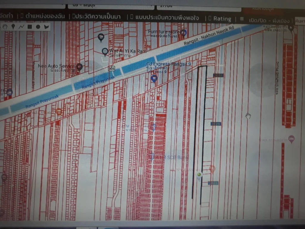 ขายที่ดิน 50ไร่ ไร่ละ 18ล้าน หน้ากว้างติดถนน 50 เมตร ลำลูกกาคลอง 8-9