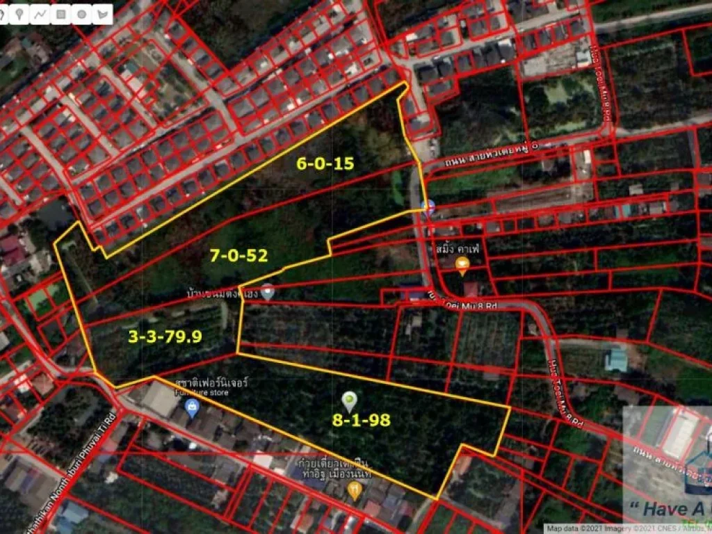 ที่ดินเปล่า 25-2-449 ไร่ ซท่าอิฐ นนทบุรี