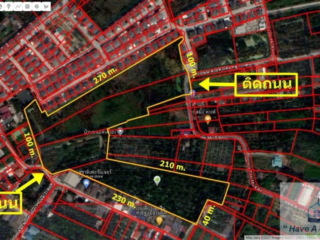 ที่ดินเปล่า 25-2-449 ไร่ ซท่าอิฐ นนทบุรี