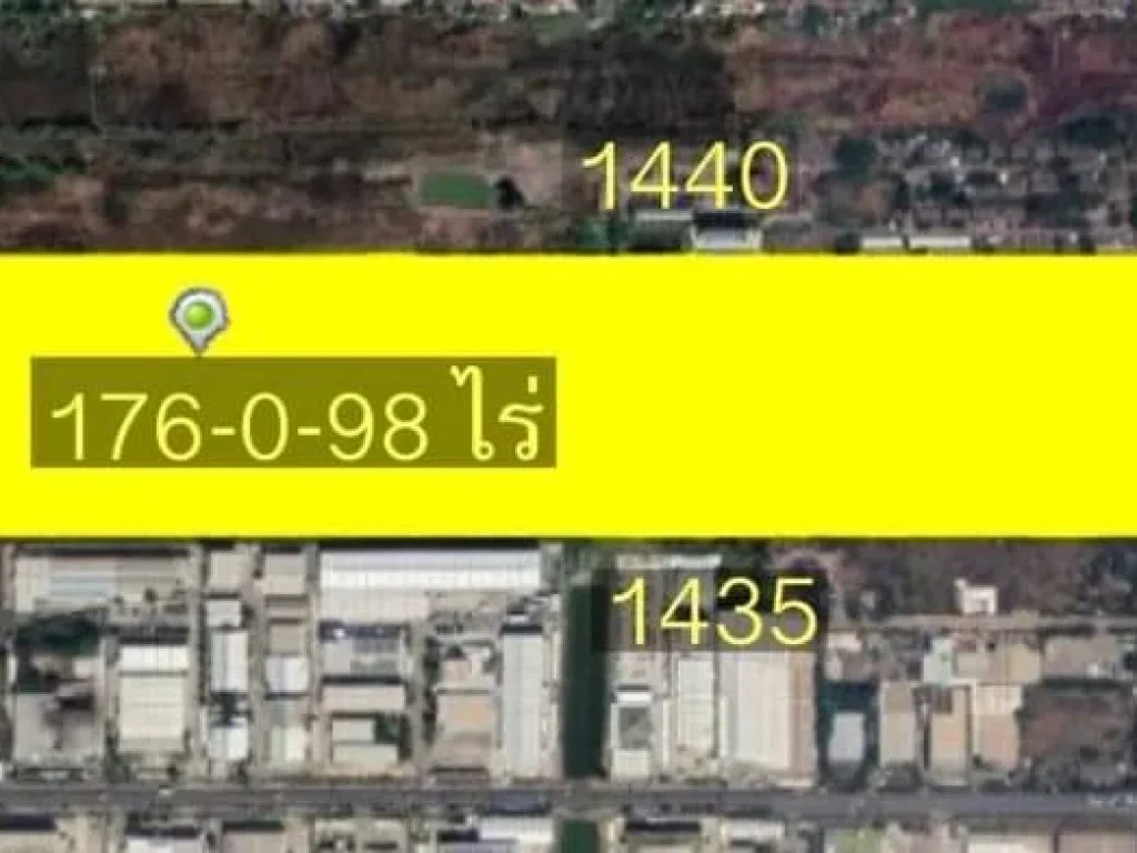 ขายที่ดินคลองหนึ่ง ติดถนนพหลโยธิน กม47 ฝั่งขาออก ติดบิ๊กซีนวครปทุมธานี พื้นที่สีเหลือง