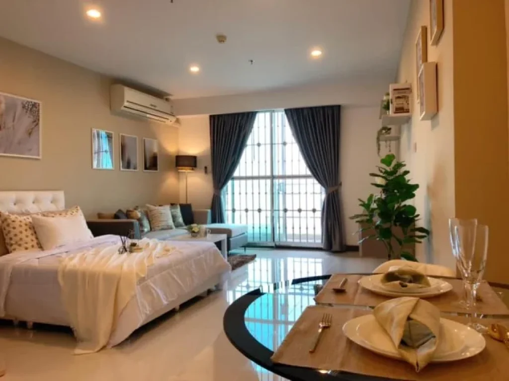 Condo for RENT Supalai Prima Riva Rama 3 ขนาด 43 ตรม ชั้น 14 ห้องใกล้ลิฟท์ Studio 1 ห้องน้ำ