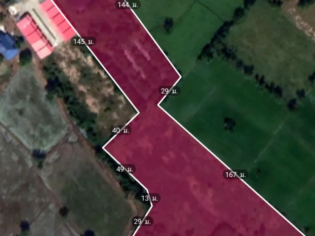 ขายที่ดิน 2โฉนดรวม 11- 3-44 ไร่ ผังเหลือง ติดถนนดำ กว้าง 48mยาว 310 m