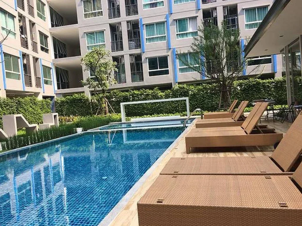 ขายขาดทุน Condo The Kith Plus สุขุมวิท 113 ใกล้ BTS สำโรง 29 ตรม 1 ห้องนอน ชั้น2 วิวสระ ตกแต่งครบ