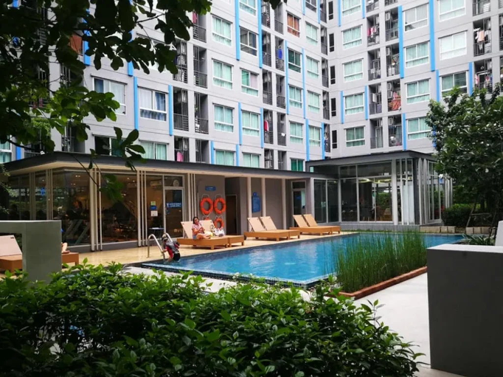 ขายขาดทุน Condo The Kith Plus สุขุมวิท 113 ใกล้ BTS สำโรง 29 ตรม 1 ห้องนอน ชั้น2 วิวสระ ตกแต่งครบ