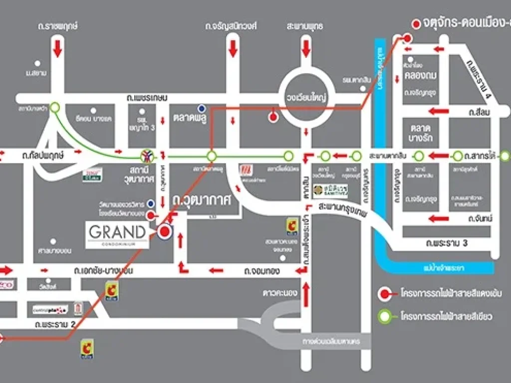 ให้เช่าคอนโด แกรนด์ คอนโด วุฒากาศ 53 Grand Condo Wutthakat 53 ขนาด 30 ตรม ใกล้ BTS วุฒากาศ