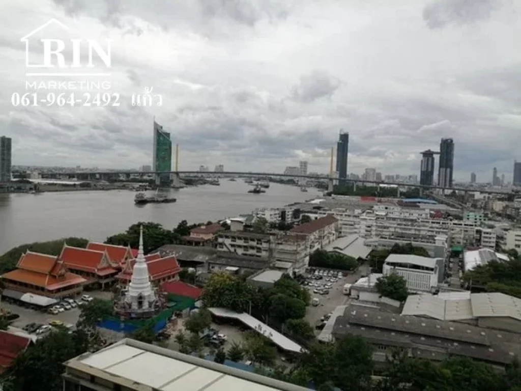 ขายด่วน คอนโด LUMPINI PARK RIVERSIDE  RAMA 3 ขนาด 3235ตรม ตึกC ชั้น16 River View