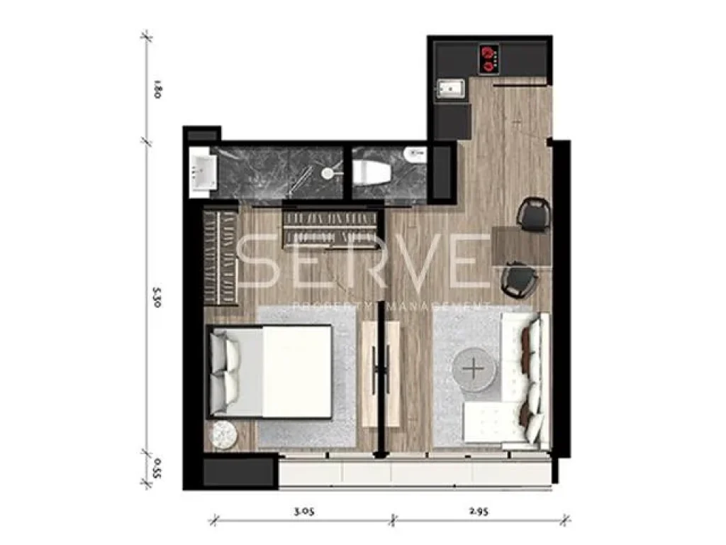 BEST SELLING PRICE Park24 1 Bd 1 Bth Studio 28 sqm 199k sqm THB