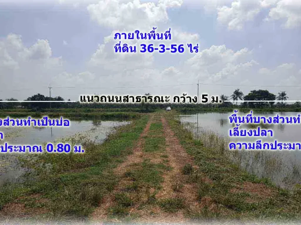 ขายที่ดินเปล่า จนครปฐม ห่างจาก สนามบินนครปฐม เพียง18 กม