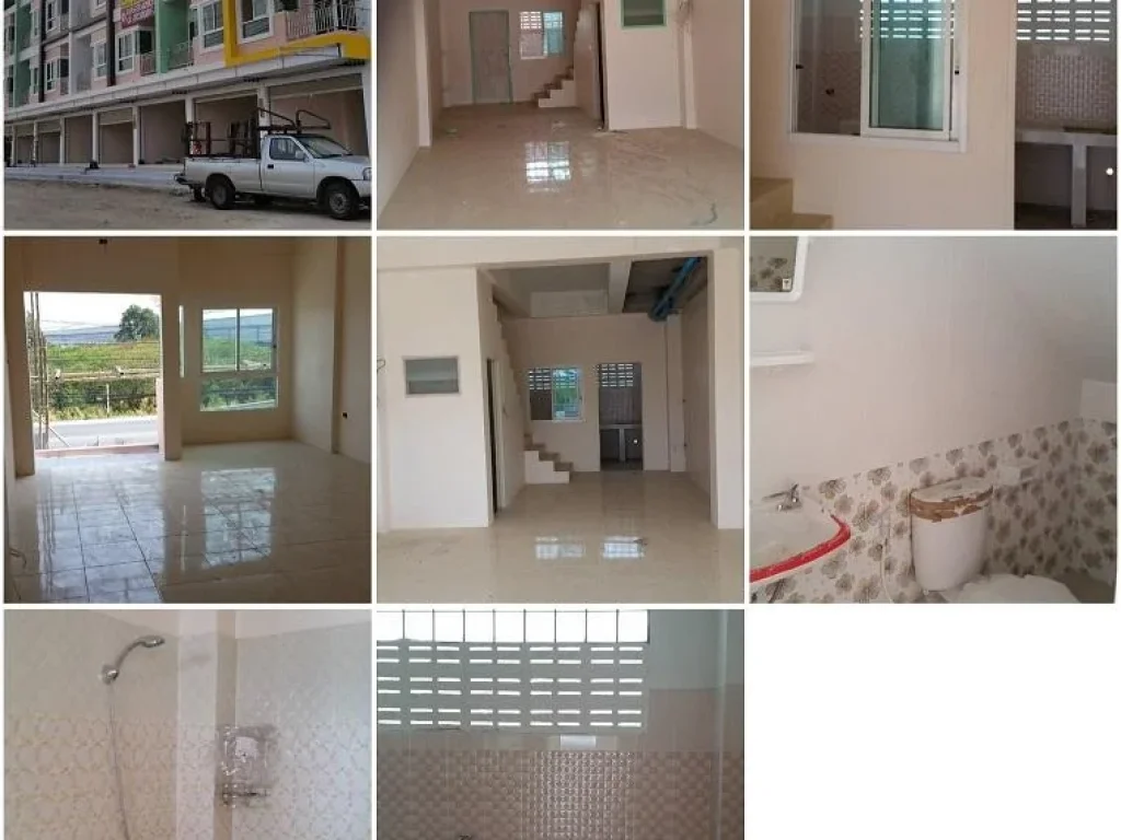 ให้เช่า อาคารพาณิชย์ 3 ชั้น ติดนิคมอมตะนครชลบุรี Building for rent near Amata Chonburi City