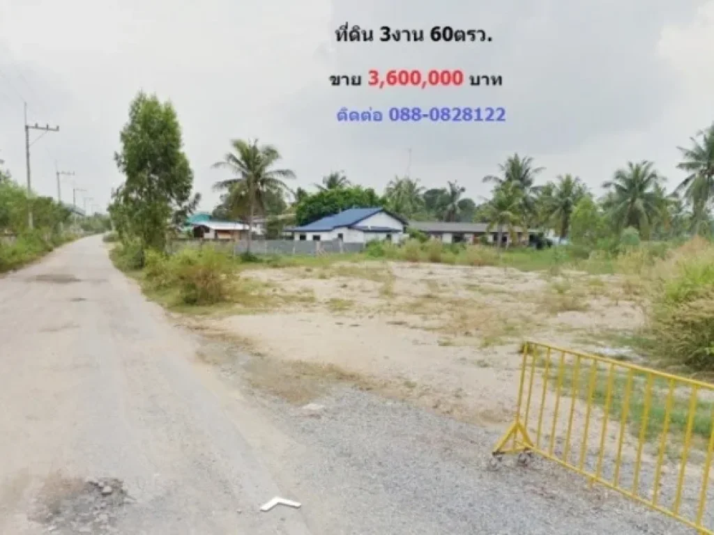 ขายที่ดิน 360 ตรว ใกล้ถนนหนองยายบุู่38