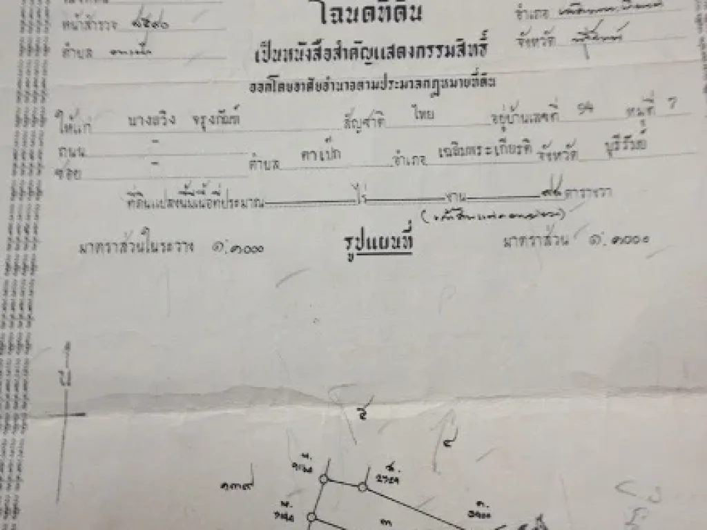 ขายด่วนที่ดินหลุดจำนอง อยู่ในชุมชน