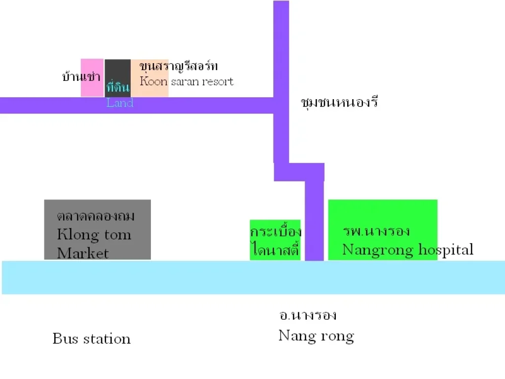 ขายที่ดิน 1ไร่ 22 ล้าน ในอนางรอง Land for sale 1 rai 22MB at NangrongNongree