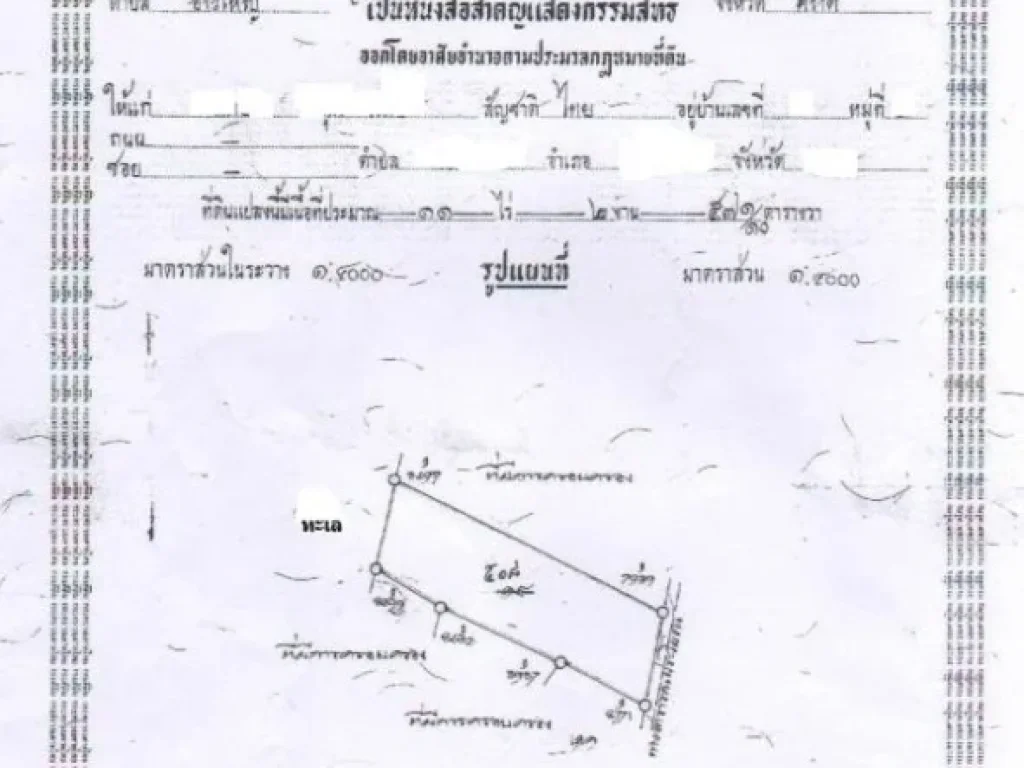 ขายที่ดินติดทะเลอ่าวช่อ 11 ไร่ 2งาน 57 ตรว