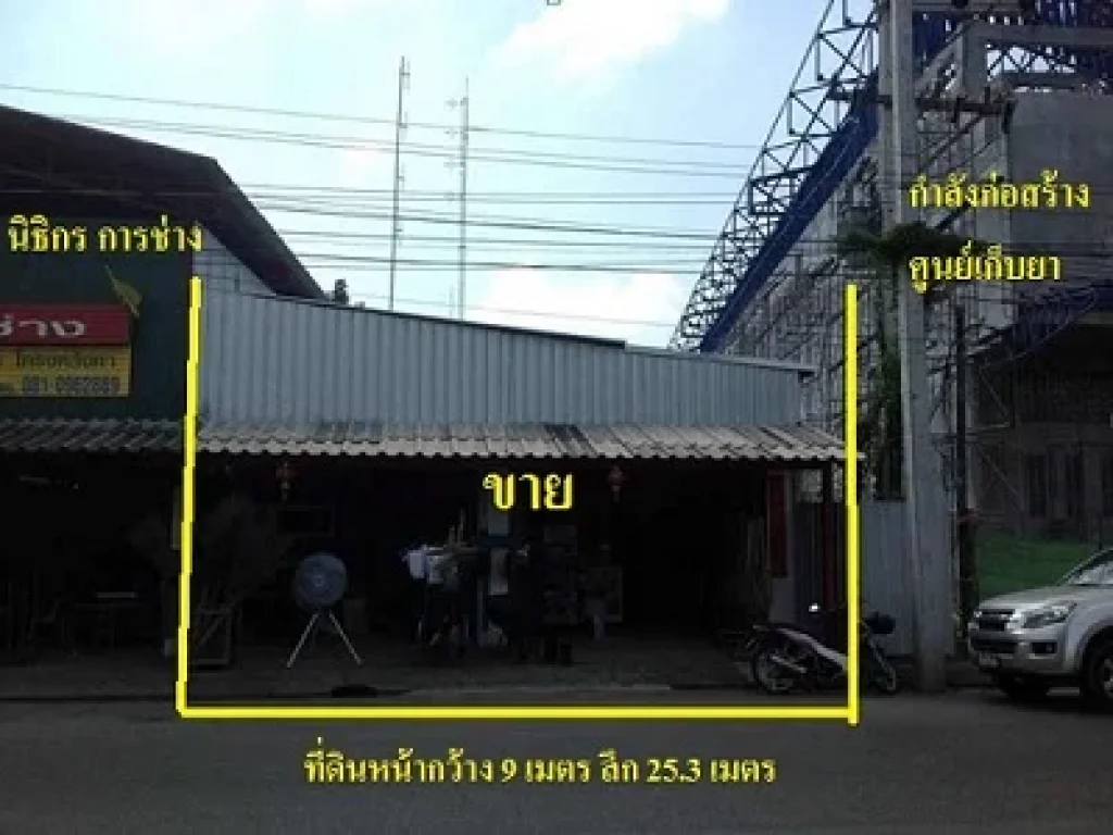 ขายที่ดินพร้อมอาคาร ติดถนน 57 ตรวา นิพัทธ์สงเคราะห์ 4