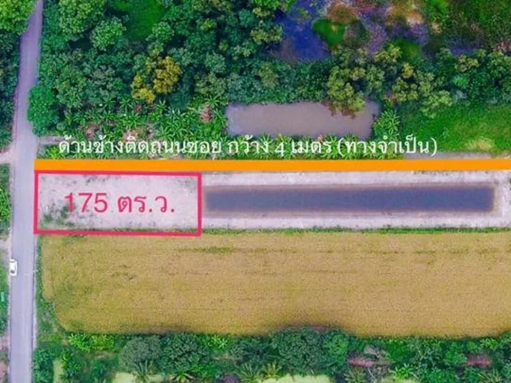 ขายที่ดิน บางน้ำเปรี้ยว ติดถนนลาดยาง ถมแล้ว 175 ตรว 950000 บาท