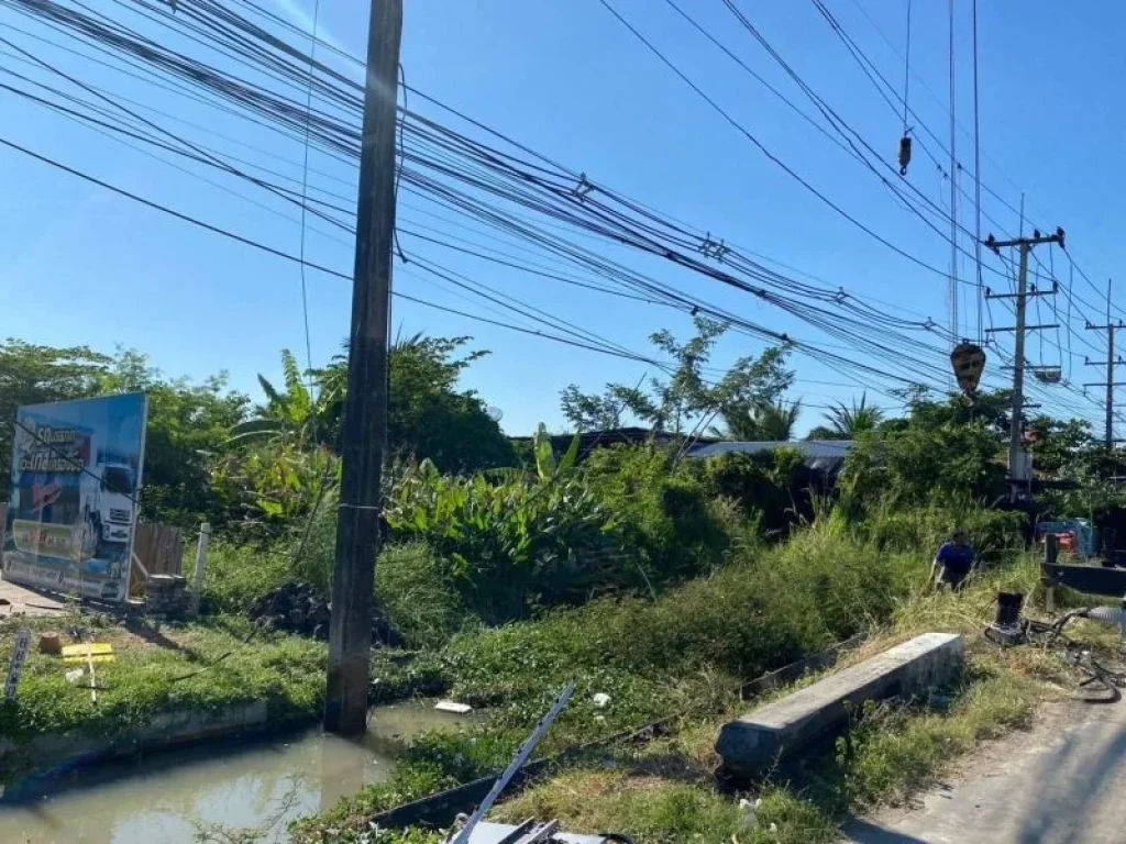 ร้อนเงินขายถูก ที่ดินติดถนนสุวินทวงศ์ 1 ไร่ติดกับ