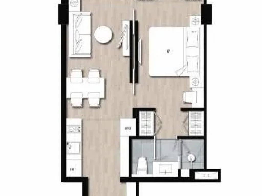  ขายดาวน์ ห้องพิเศษ Klass Siam 1 ห้องนอน 498 ตรม ทิศเหนือ พร้อมโอน