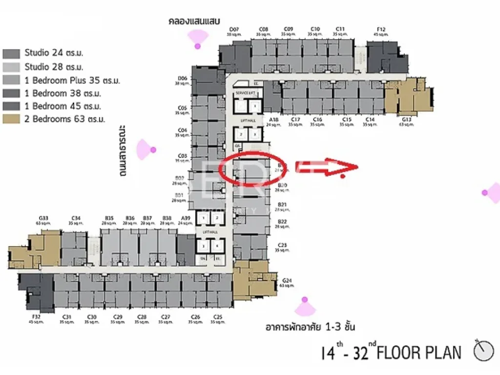 ขายดาวน์ คอนโด Life One Wireless BTS Phloen Chit Studio 28 sqm 486 MB