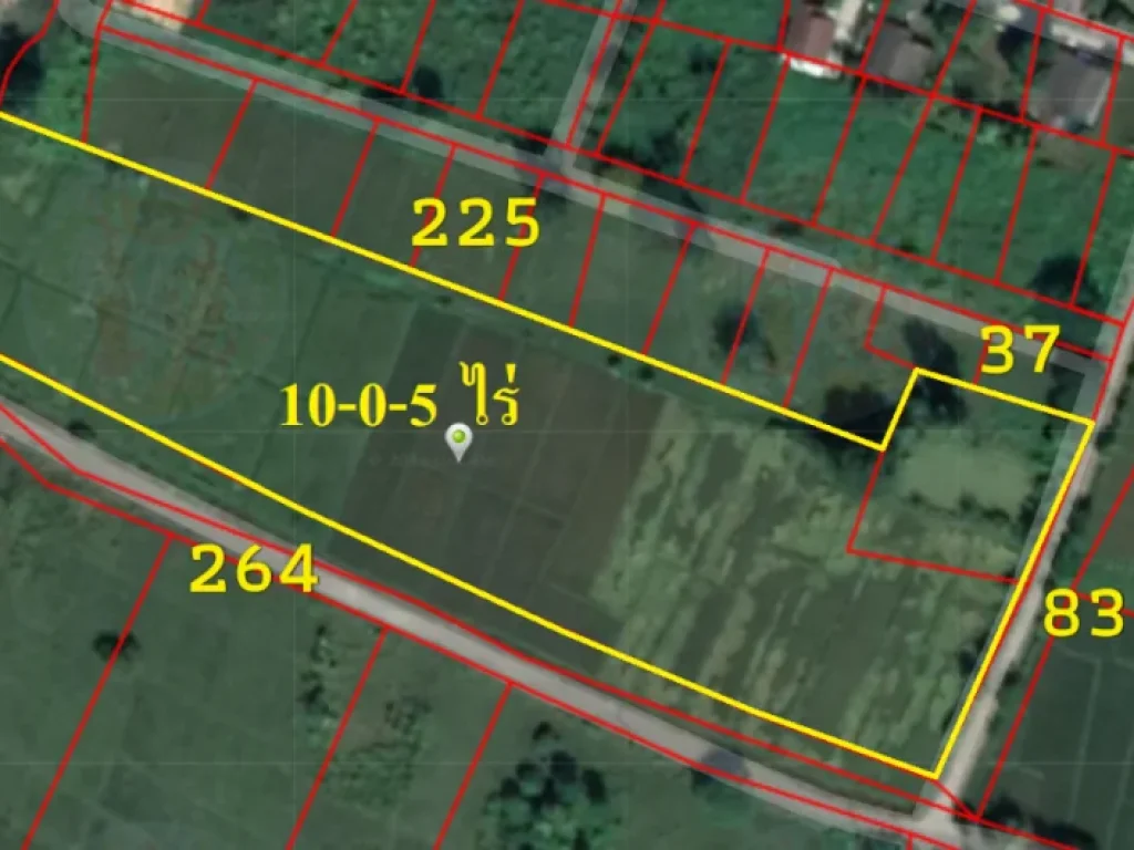 ที่ดิน 10-0-5 ไร่ ติดถนนคอนกรีต 264 เมตร วิวดอยและทุ่งนา เหมาะสำหรับแบ่งแปลงขาย