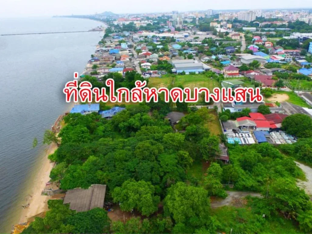 ด่วน ขายที่ดินติดชายหาดทะเลบางเเสน