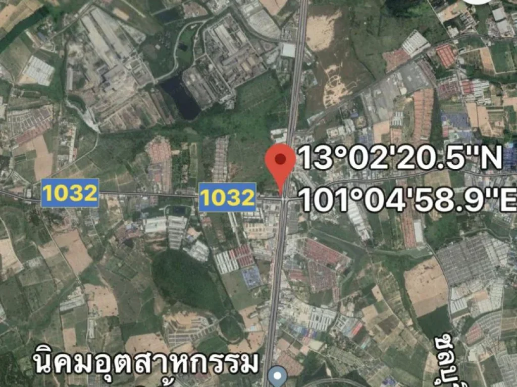 ขายที่ดินบ่อวิน ติดถนน 2 ด้าน ติดสี่แยกปากร่วม ทำเลทองของEEC 358ไร่