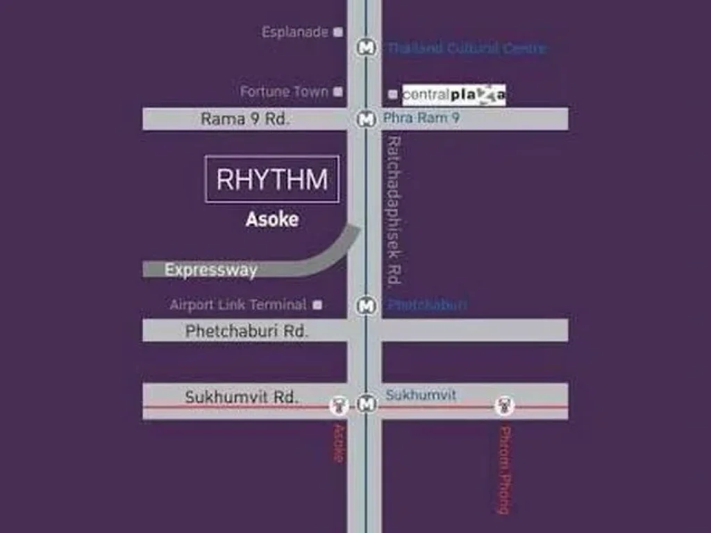 ขาย เช่า ริทึ่ม อโศก1 350 ม จาก MRT พระรามเก้า สองห้องนอน 415 ตรม