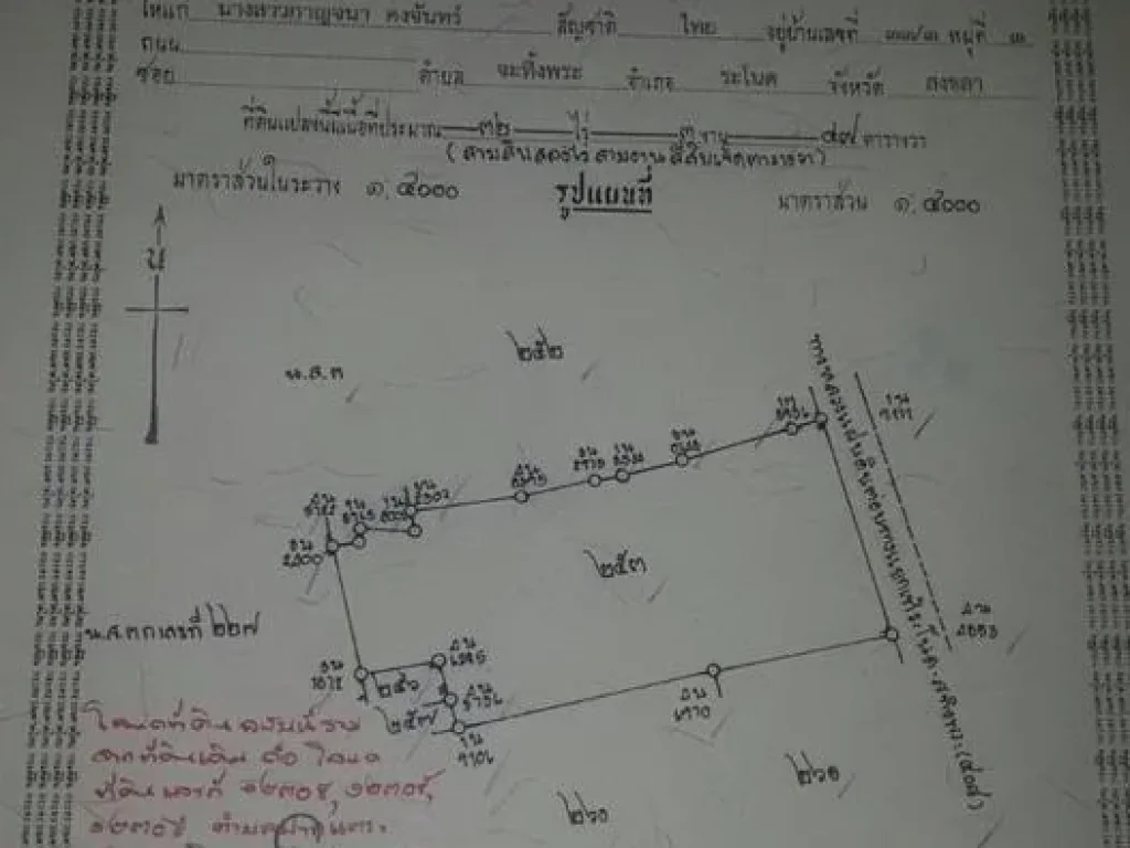 ขายด่วน ที่ดินใกล้สี่แยกรับแพรก อระโนด 32 - 3 - 47 ไร่