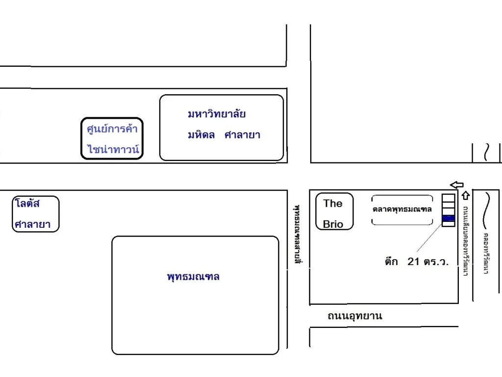 ขายถูกตึก 3 ชั้นครึ่ง ทำเลดี ติดถนนใหญ่ 2 ด้าน บรมราชชนนี-เลียบคลองทวีวัฒนา 21 ตรวา