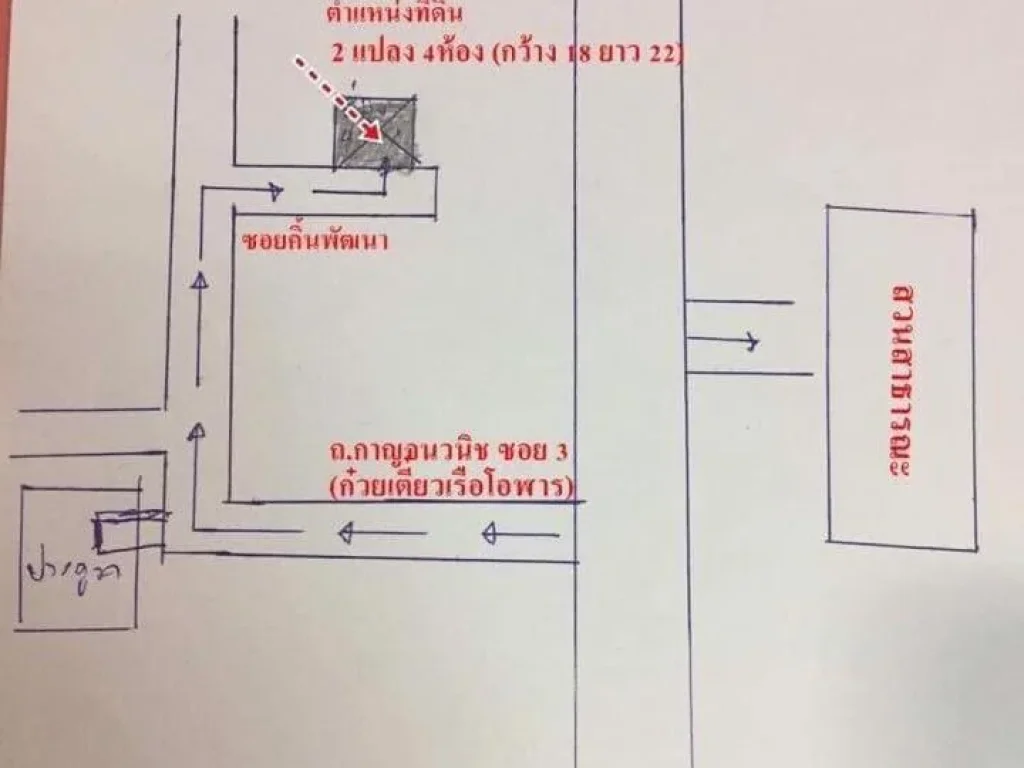 ขายที่ดินหน้าสวนสาธารณะ 4ห้อง