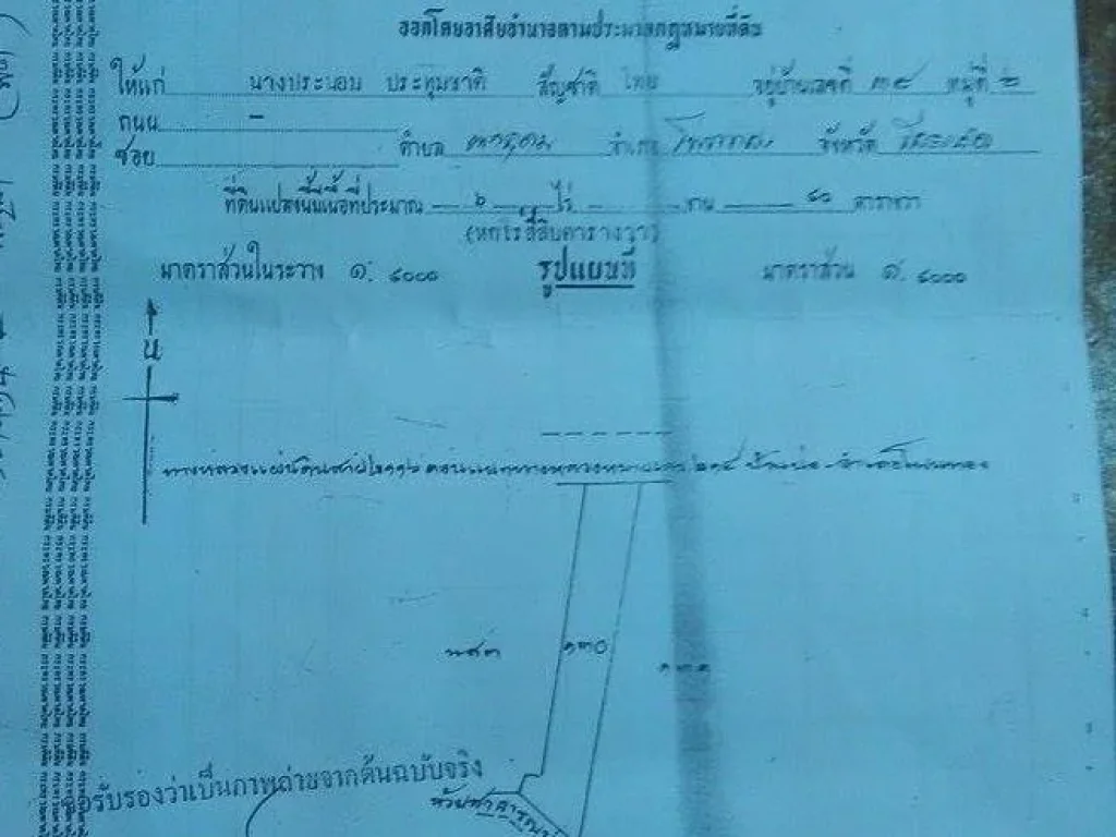 ขายที่นา ติดถนนใหญ่ 15ไร่