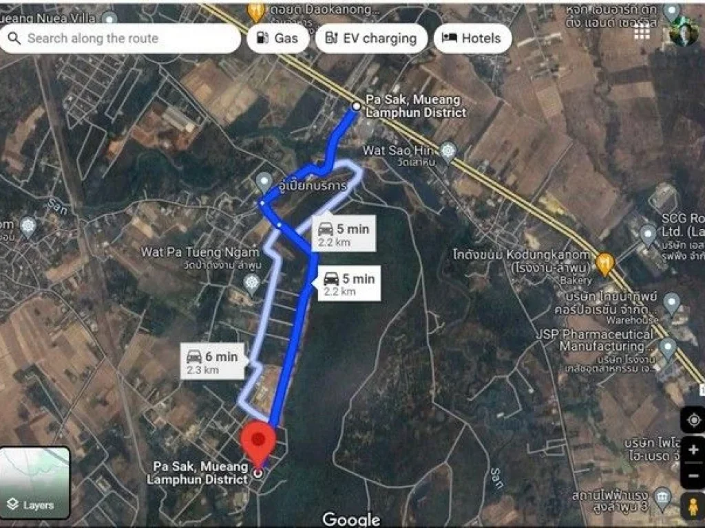 ขายที่ดินเปล่า 186ตรว 651000บ ถนนหินคลุก หลังวัดป่าตึงงาม