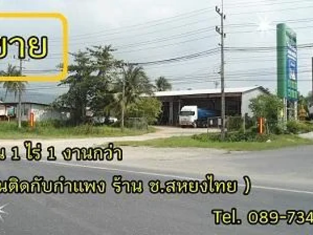 ขายที่ดิน ติดถนนลพบุรีราเมศว์ 4 เลน ติดกำแฟง ชสหยางไทย