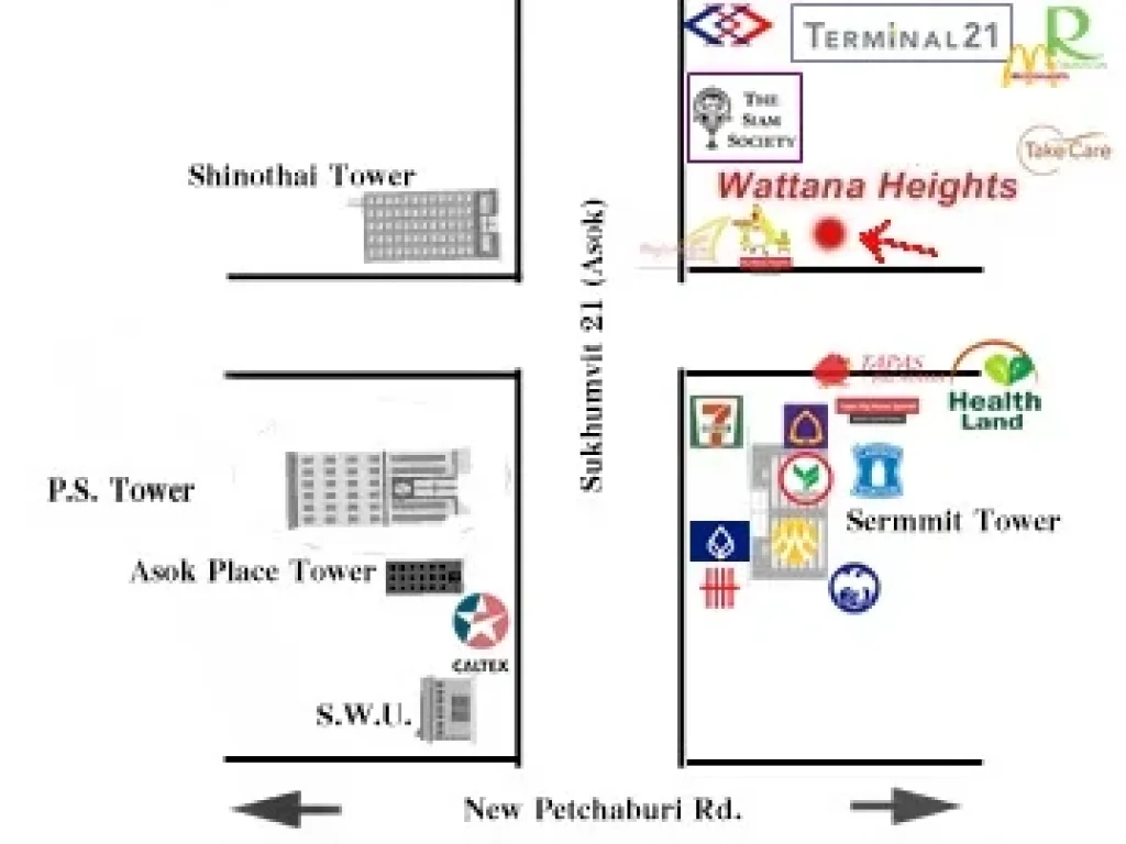 ขายคอนโด วัฒนา ไฮท์ Wattana Heights Condo ขนาด 336 ตรม ชั้น 17 ใกล้ BTS อโศก สุขุมวิท