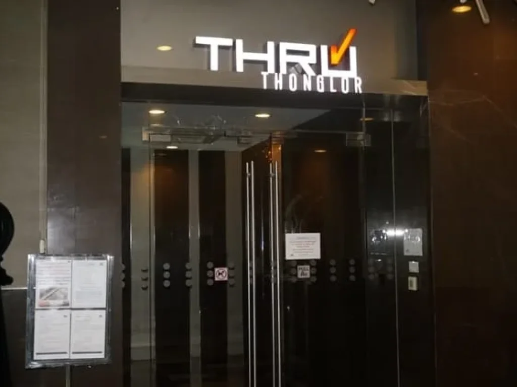 คอนโด Thru Thonglor ทรู ทองหล่อ 1นอน ชั้น 16 ตกแต่งพร้อมอยู่ ทิศตะวันออกให้เช่า