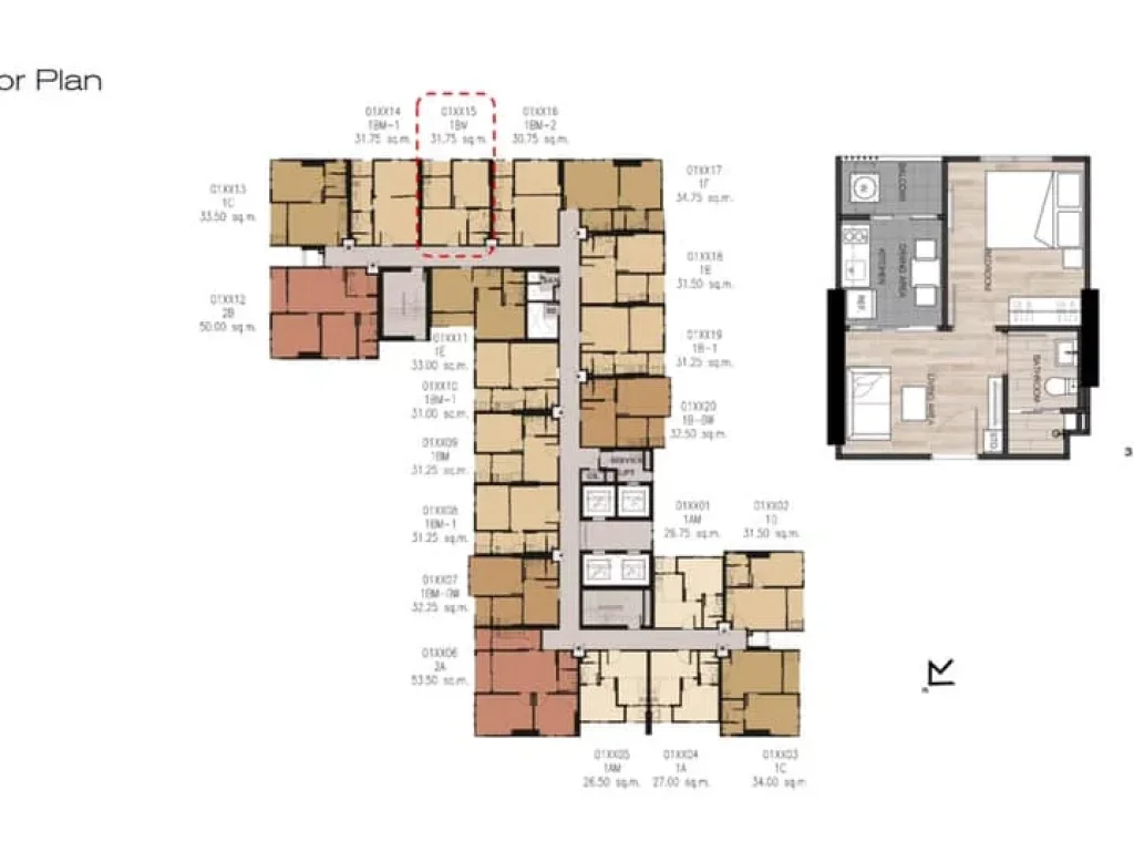 The BASE Garden Rama 9 -1 Bed 3175 Sqm 23 th floor At LINE PLASE 0835029312