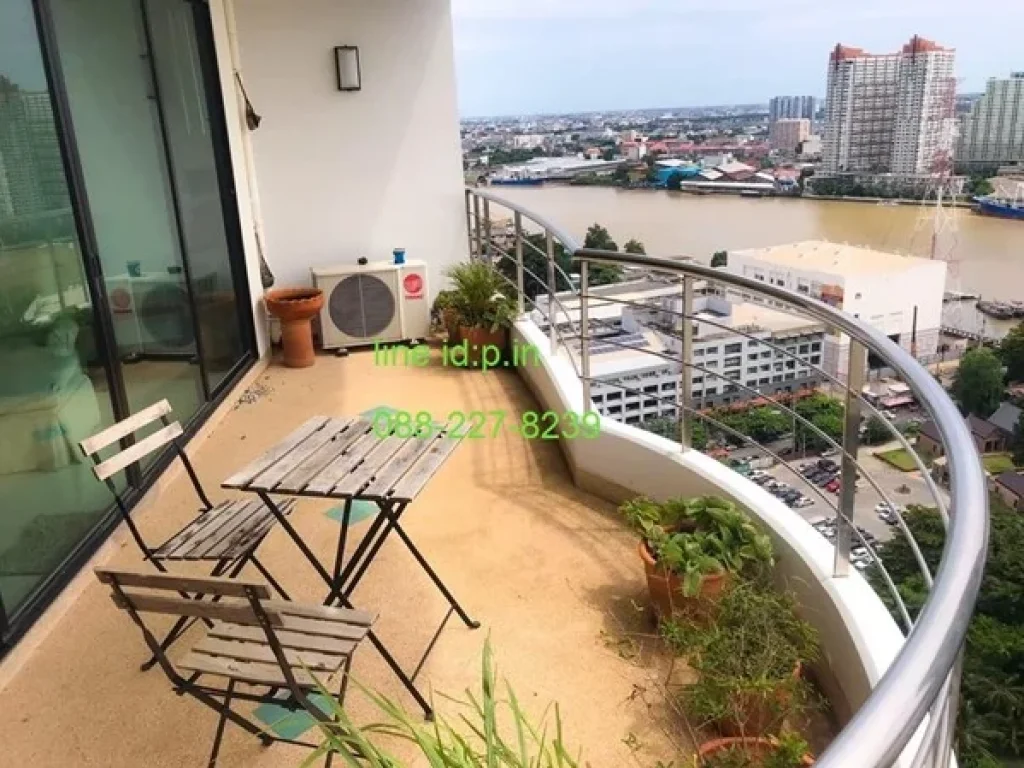 ขายSell ศุภาลัย คาซา ริวา Supalai Casa Riva river view 3BR 5 bath 0882278239 อิน