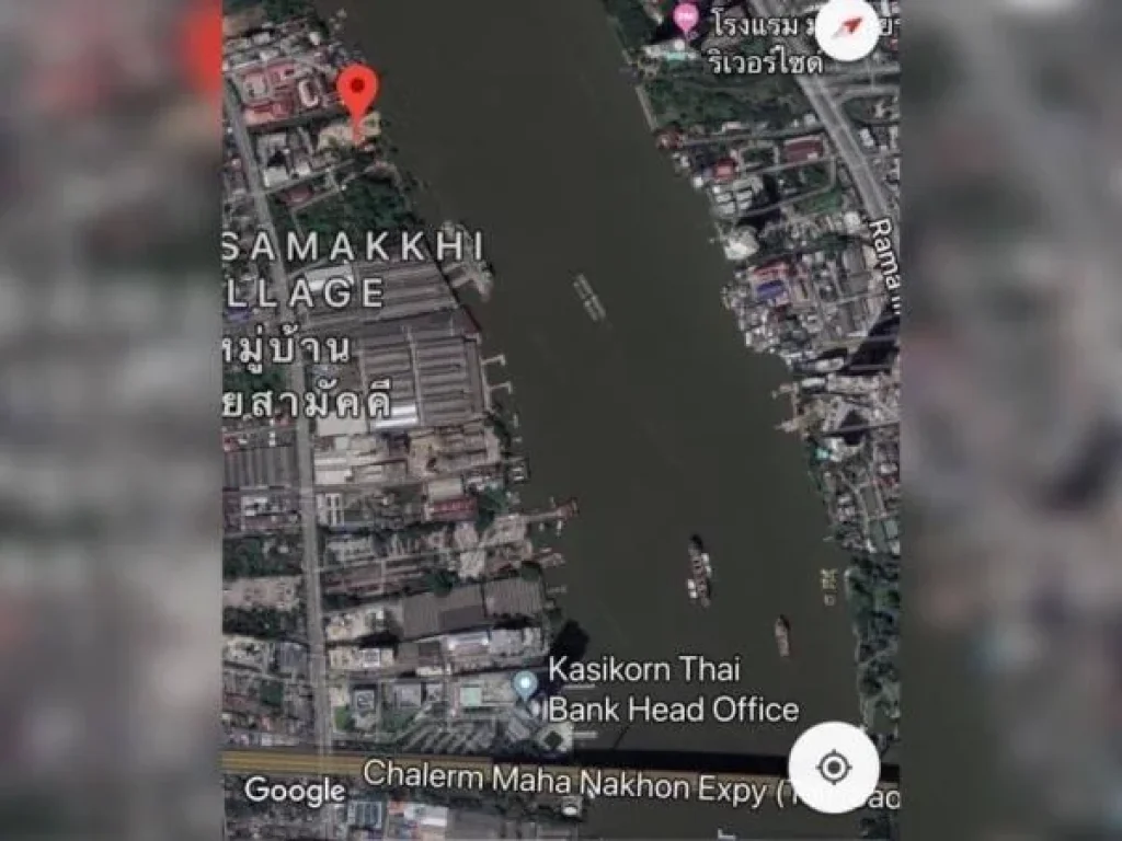 ที่ดินติดแม่น้ำเจ้าพระยา เห็นวิวสะพานพระราม 9 เนื้อที่ 5-2-0 ไร่