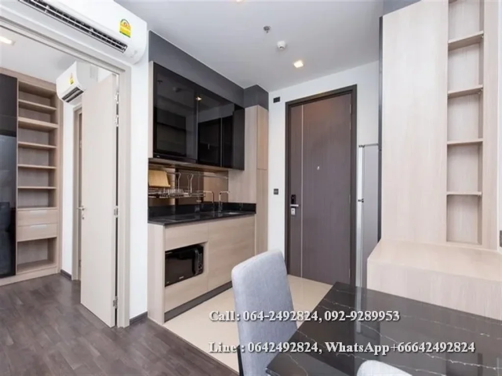 Condo for rent The Line ASoke Rachada Near MRT Rama9 size 34 sqm 1Bed 1Bath Floor 31th