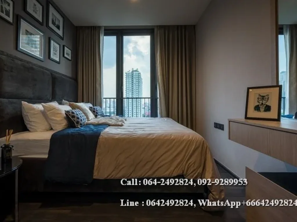 Condo for sale The Line Asoke-Ratchada 35 sqm 12A floor Near MRT Rama 9 Station Sale with tenant