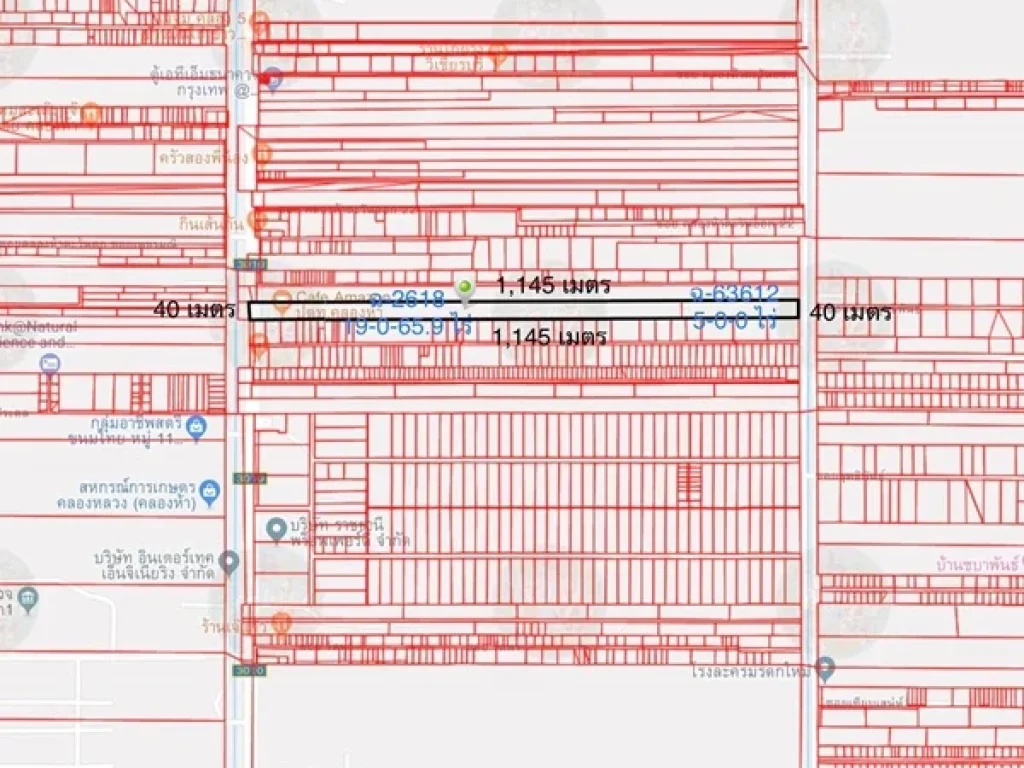 R101-004 ขายด่วน ที่ดินเปล่าติดถนนเลียบคลอง 5 ปทุมธานี เนื้อที่ 24-0-659 ไร่