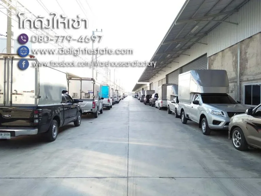 คลังสินค้าให้เช่า 550 - 1100 ตรม ติดถนนใหญ่ ลำลูกกา คลอง 7 ปทุมธานี