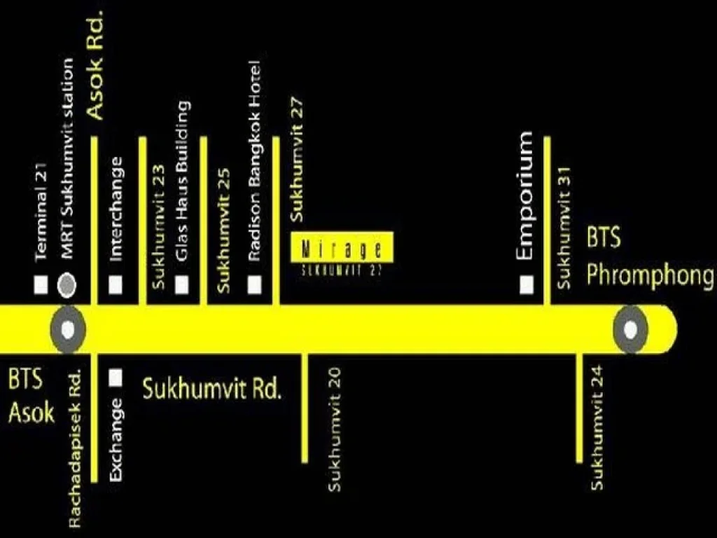 คอนโดให้เช่า มิราจ สุขุมวิท 27 ใกล้ bts อโศก พร้อมพงษ์ ใกล้ mrt สุขุมวิท