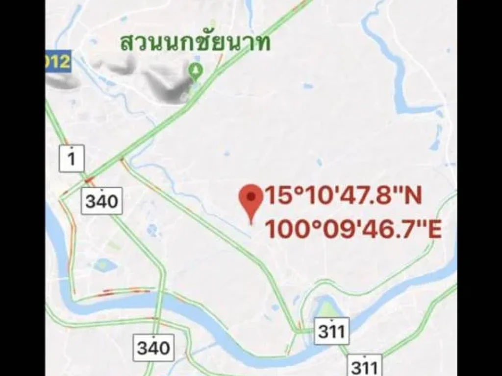 ขายที่ดิน5-2-42 ไร่ ใกล้สวนนกชัยนาท เมืองชัยนาท 58 ล้านบาท