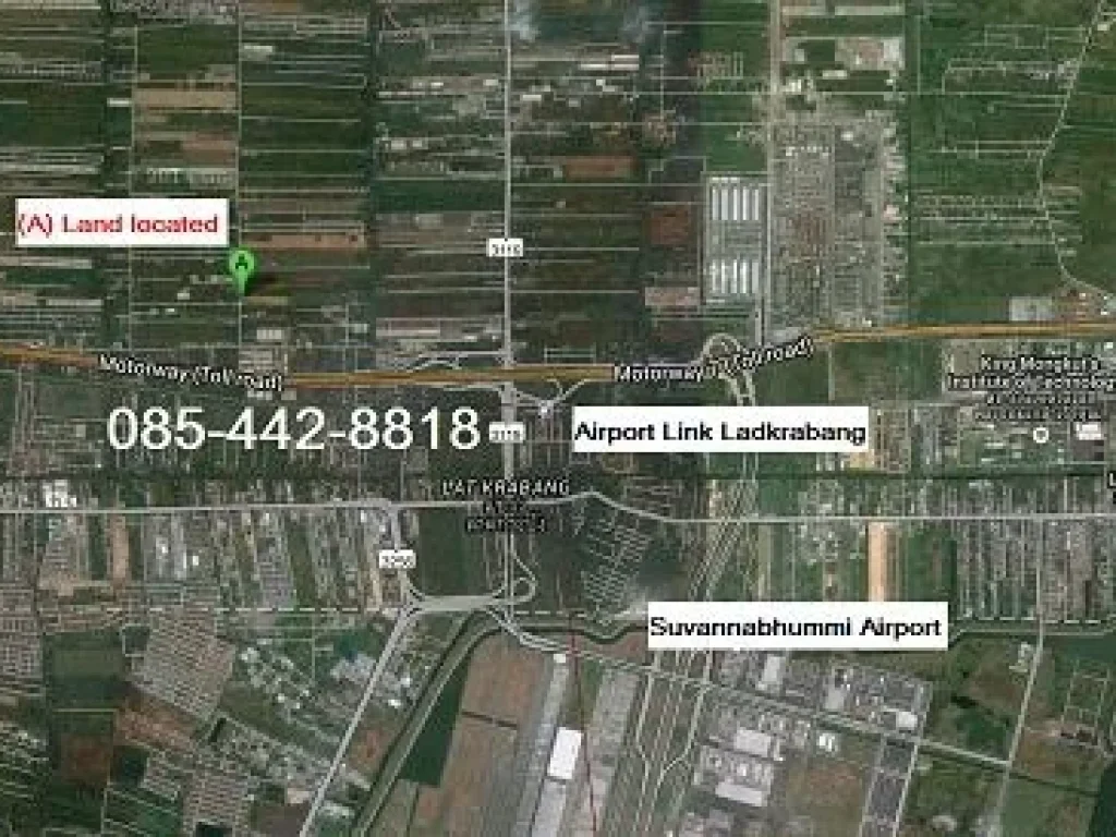 ขายที่ดินลาดกระบัง 55 ไร่ ทำเลดี 4 นาทีถึง Airport Link ลาดกระบัง 6 นาทีถึงสนามบินสุวรรณภูมิLand for Sale - Ladkraba